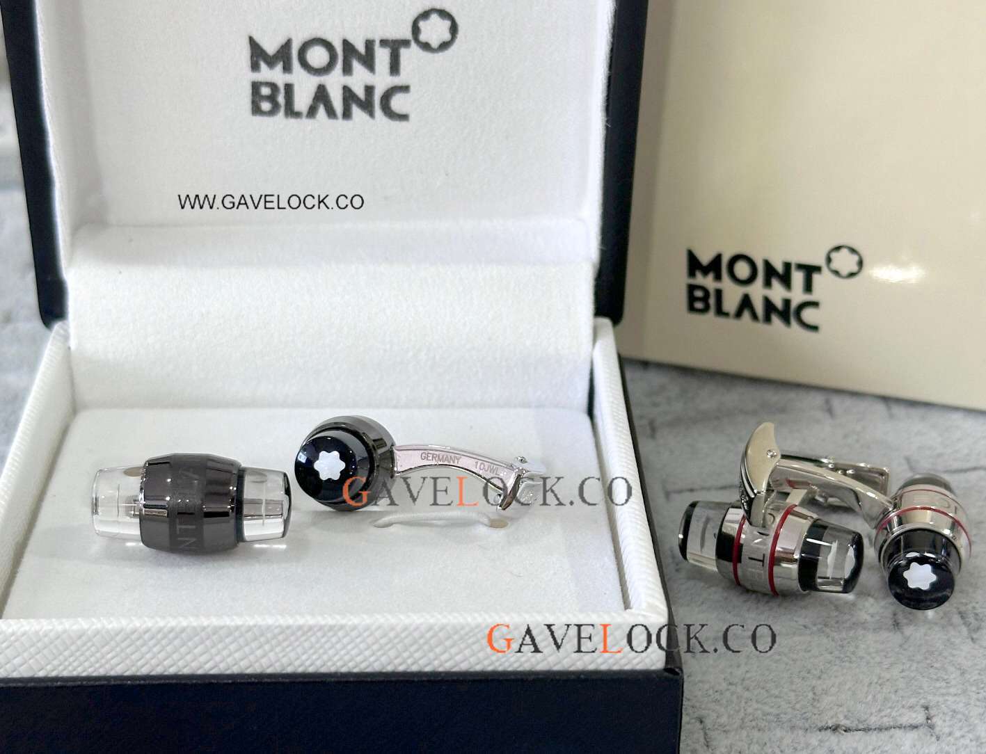 Copy Mont blanc Starwalker Men's Cuff links All Black